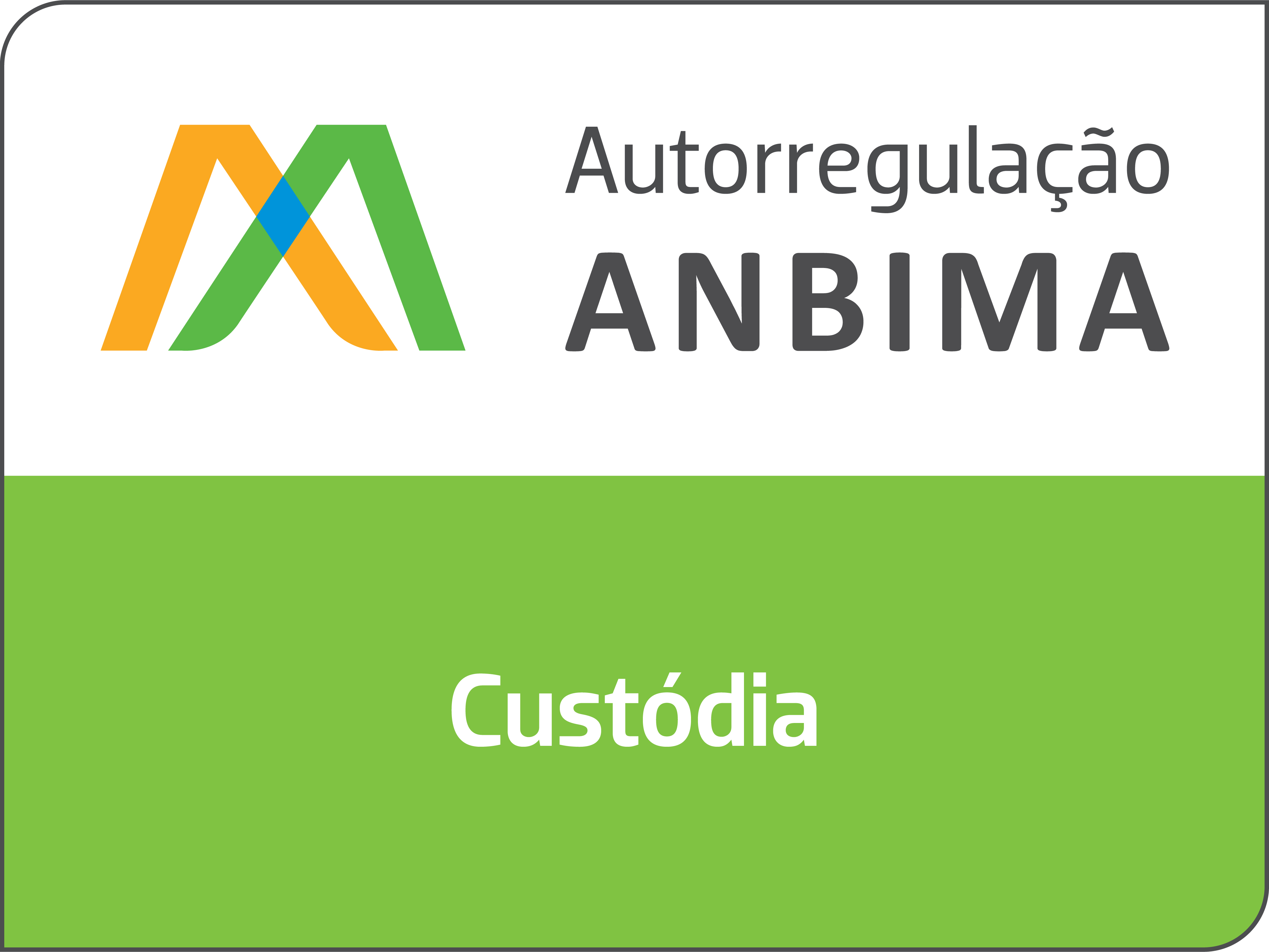 Logo AMBIMA - Custódia Permanente