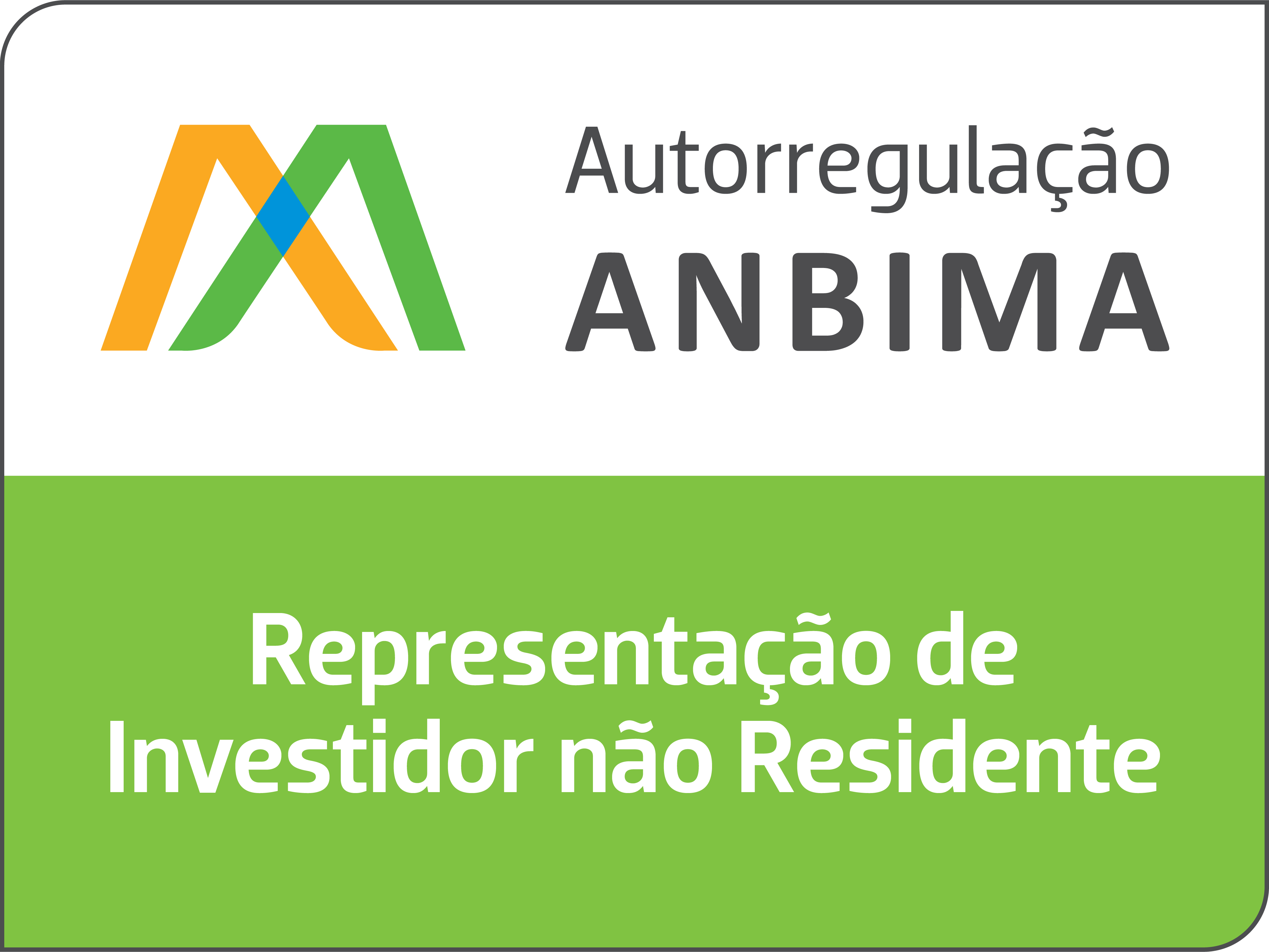 Logotipo AMBIMA - Representación de un Inversionista Permanente No Residente